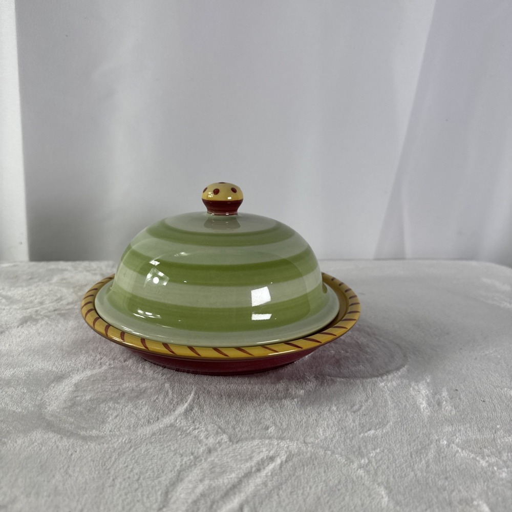Pfaltzgraff Pistoulet Round Covered Butter Dish